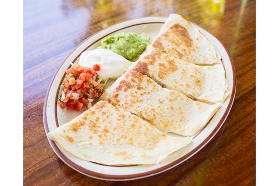 Quesadillas are just one of many Mexican foods we deliver.